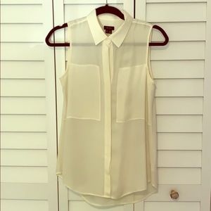 Theory Silk sleeveless blouse
